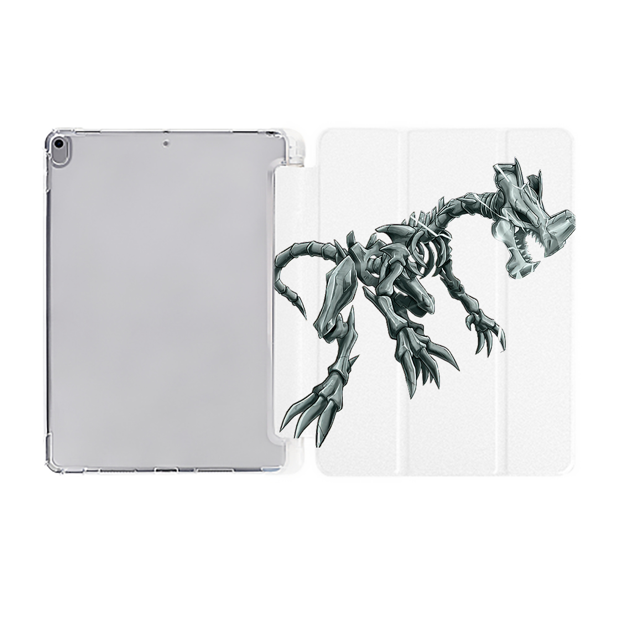 （画像用） 遊☆戯☆王 Yu-Gi-Oh! IPad ケース ペン収納付き 三つ折りスタンド PUレザー×シリコン 対応機種9.5/10.5/10.9インチ